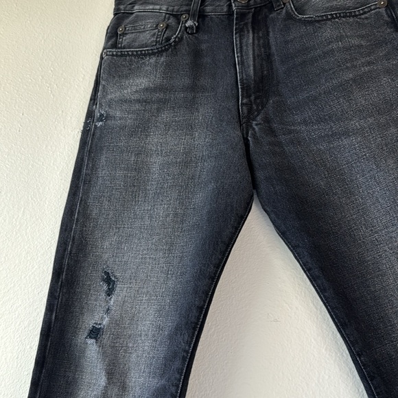 R13 Distressed Boyfriend Jean in Jake Black 24 - Picture 6 of 16